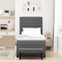 Cama Box Spring con Colchón y Banco Gris Oscuro 90x200 cm Tela de , Camas y somieres - Ref: Foro24-3343961, Precio: 394,00 €,...