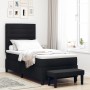 Cama Box Spring con Colchón y Banco Negro 90x200 cm Tela de , Camas y somieres - Ref: Foro24-3343962, Precio: 386,39 €, Descu...