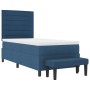 Cama con Somier con Colchón y Banco Azul 90x200 cm Tela de , Camas y somieres - Ref: Foro24-3343966, Precio: 386,22 €, Descue...