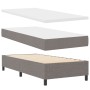 Cama con Base de Resorte con Colchón y Banco Taupe 100x200 cm Tela de , Camas y somieres - Ref: Foro24-3343971, Precio: 410,4...