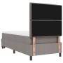 Cama con Base de Resorte con Colchón y Banco Taupe 100x200 cm Tela de , Camas y somieres - Ref: Foro24-3343971, Precio: 410,4...
