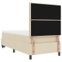 Cama de Somier con Colchón y Banco Crema 100x200 cm Tela de , Camas y somieres - Ref: Foro24-3343972, Precio: 391,39 €, Descu...