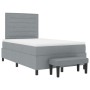 Cama con Canon con Colchón y Banco Gris Claro 120x200 cm Tela de , Camas y somieres - Ref: Foro24-3343981, Precio: 443,82 €, ...