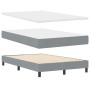Cama con Canon con Colchón y Banco Gris Claro 120x200 cm Tela de , Camas y somieres - Ref: Foro24-3343981, Precio: 443,82 €, ...