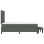 Cama con Somier con Colchón y Banco Gris Oscuro 120x200 cm Tela de , Camas y somieres - Ref: Foro24-3343982, Precio: 450,18 €...