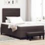 Cama con Somier y Colchón & Banco Marrón Oscuro 120x200 cm Tela de , Camas y somieres - Ref: Foro24-3343984, Precio: 458,98 €...