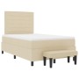 Cama Box Spring con Colchón y Banco Crema 120x200 cm Tela de , Camas y somieres - Ref: Foro24-3343986, Precio: 465,95 €, Desc...