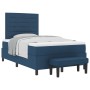Cama Box Spring con Colchón y Banco Azul 120x200 cm Tela de , Camas y somieres - Ref: Foro24-3343987, Precio: 486,41 €, Descu...