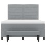 Cama con Base de Resortes con Colchón y Banco Gris Claro 140x190 cm Tela de , Camas y somieres - Ref: Foro24-3343988, Precio:...