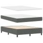 Cama con Box Spring con Colchón y Banco Gris Oscuro 160x200 cm Tela de , Camas y somieres - Ref: Foro24-3344003, Precio: 618,...