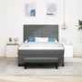 Cama con Box Spring con Colchón y Banco Gris Oscuro 160x200 cm Tela de , Camas y somieres - Ref: Foro24-3344003, Precio: 618,...