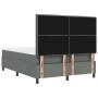 Cama con Box Spring con Colchón y Banco Gris Oscuro 160x200 cm Tela de , Camas y somieres - Ref: Foro24-3344003, Precio: 618,...