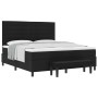 Cama con Base de Muelles con Colchón y Banco Negro 180x200 cm Tela de , Camas y somieres - Ref: Foro24-3344011, Precio: 688,8...