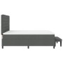 Cama con Box Spring y Colchón Banco Gris Oscuro 180x200 cm Tela de , Camas y somieres - Ref: Foro24-3344010, Precio: 700,87 €...