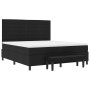 Cama con Base de Muelles con Colchón y Banco Negro 180x200 cm Tela de , Camas y somieres - Ref: Foro24-3344011, Precio: 688,8...