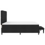 Cama con Base de Muelles con Colchón y Banco Negro 180x200 cm Tela de , Camas y somieres - Ref: Foro24-3344011, Precio: 688,8...