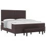 Cama con somier y colchón marrón oscuro 180x200 cm tela de , Camas y somieres - Ref: Foro24-3344012, Precio: 675,64 €, Descue...
