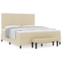 Cama con box spring con colchón y banco crema 180x200 cm tela de , Camas y somieres - Ref: Foro24-3344014, Precio: 678,07 €, ...