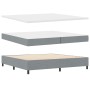 Cama con Somier con Colchón y Banco Gris Claro 200x200 cm Tela de , Camas y somieres - Ref: Foro24-3344016, Precio: 806,03 €,...