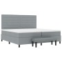 Cama con Somier con Colchón y Banco Gris Claro 200x200 cm Tela de , Camas y somieres - Ref: Foro24-3344016, Precio: 806,03 €,...
