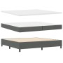 Cama Box Spring con Colchón y Banco Gris Oscuro 200x200 cm Tela de , Camas y somieres - Ref: Foro24-3344017, Precio: 765,37 €...