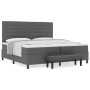 Cama Box Spring con Colchón y Banco Gris Oscuro 200x200 cm Tela de , Camas y somieres - Ref: Foro24-3344017, Precio: 765,37 €...