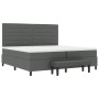 Cama Box Spring con Colchón y Banco Gris Oscuro 200x200 cm Tela de , Camas y somieres - Ref: Foro24-3344017, Precio: 765,37 €...
