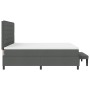 Cama Box Spring con Colchón y Banco Gris Oscuro 200x200 cm Tela de , Camas y somieres - Ref: Foro24-3344017, Precio: 765,37 €...
