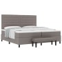 Cama Box Spring con Colchón y Banco Gris 200x200 cm Tela de , Camas y somieres - Ref: Foro24-3344020, Precio: 805,44 €, Descu...