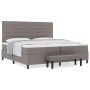 Cama Box Spring con Colchón y Banco Gris 200x200 cm Tela de , Camas y somieres - Ref: Foro24-3344020, Precio: 805,44 €, Descu...
