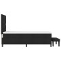 Cama con somier con colchón y banco negro 90x200 cm tela de , Camas y somieres - Ref: Foro24-3344039, Precio: 380,18 €, Descu...