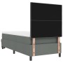 Cama con Box Spring con colchón y banco gris oscuro 100x200 cm tela de , Camas y somieres - Ref: Foro24-3344045, Precio: 393,...