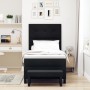 Cama con somier con colchón y banco negro 100x200 cm tela de , Camas y somieres - Ref: Foro24-3344046, Precio: 380,99 €, Desc...