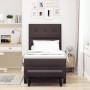 Cama con somier con colchón & banco marrón oscuro 100x200 cm tela de , Camas y somieres - Ref: Foro24-3344047, Precio: 408,44...