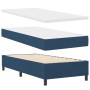 Cama Box Spring con Colchón y Banco Azul 100x200 cm Tela de , Camas y somieres - Ref: Foro24-3344050, Precio: 414,52 €, Descu...