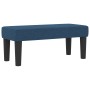 Cama Box Spring con Colchón y Banco Azul 100x200 cm Tela de , Camas y somieres - Ref: Foro24-3344050, Precio: 414,52 €, Descu...