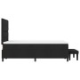 Cama con somier con colchón y banco negro 120x200 cm tela de , Camas y somieres - Ref: Foro24-3344060, Precio: 481,62 €, Desc...