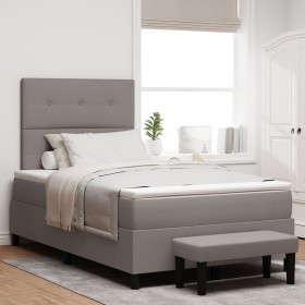 Cama Box Spring con Colchón y Banco Taupe 120x200 cm Tela de , Camas y somieres - Ref: Foro24-3344062, Precio: 440,10 €, Desc...