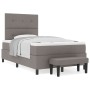 Cama Box Spring con Colchón y Banco Taupe 120x200 cm Tela de , Camas y somieres - Ref: Foro24-3344062, Precio: 440,10 €, Desc...
