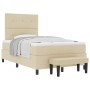 Cama Box Spring con Colchón y Banco Crema 120x200 cm Tela de , Camas y somieres - Ref: Foro24-3344063, Precio: 462,56 €, Desc...
