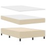 Cama Box Spring con Colchón y Banco Crema 120x200 cm Tela de , Camas y somieres - Ref: Foro24-3344063, Precio: 462,56 €, Desc...
