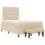 Cama Box Spring con Colchón y Banco Crema 120x200 cm Tela de , Camas y somieres - Ref: Foro24-3344063, Precio: 462,56 €, Desc...