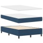Cama con Box Spring y Colchón Azul 120x200 cm Tela de , Camas y somieres - Ref: Foro24-3344064, Precio: 482,00 €, Descuento: %