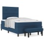 Cama con Box Spring y Colchón Azul 120x200 cm Tela de , Camas y somieres - Ref: Foro24-3344064, Precio: 482,00 €, Descuento: %