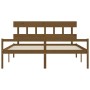 Cama personas mayores cabecero madera marrón miel 200x200 cm de vidaXL, Camas y somieres - Ref: Foro24-3195439, Precio: 180,6...