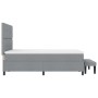 Cama con Resortes y Colchón Gris Claro 140x190 cm Tela de , Camas y somieres - Ref: Foro24-3344065, Precio: 557,45 €, Descuen...