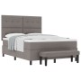 Cama con Box Spring con Colchón y Banco Taupe 140x190 cm Tela de , Camas y somieres - Ref: Foro24-3344069, Precio: 531,53 €, ...