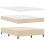 Cama Box Spring con Colchón y Banco Crema 140x190 cm Tela de , Camas y somieres - Ref: Foro24-3344070, Precio: 548,83 €, Desc...