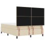 Cama Box Spring con Colchón y Banco Crema 140x190 cm Tela de , Camas y somieres - Ref: Foro24-3344070, Precio: 548,83 €, Desc...