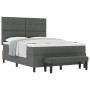 Cama con Somier con Colchón y Banco Gris Oscuro 140x200 cm Tela de , Camas y somieres - Ref: Foro24-3344073, Precio: 541,25 €...
